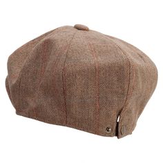 Men's 8 Panel Newsboy CapMade of 60% Wool and 40% Polyester.One size fits most.Fitting up to XL.Has 8 panel.Has 1 brass snap on front brim.Adjustable 2 buttons snaps in the back.Adult/Man.A great hat for any cold weather event or any casual evening.7.5(W) X 10(L) X 5(H) inches.All Seasons.Hand Wash.Imported. Classic Adjustable Beret For Outdoor, Classic Adjustable Six-panel Beret, Adjustable Flat Cap, Cap Mens, Big Hat, Casual Evening, Sticker Patches, Newsboy Cap, Patch Design