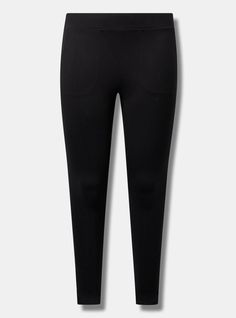 FIT Model is 5'10” wearing size 1. . 2” signature waistband. . 27” inseam. . MATERIALS + CARE Cotton blend fabric. 95% cotton, 5% spandex. . Machine wash cold. Tumble dry low. Imported. DETAILS Stirrup inset. Pocket detail. The best plus size women's full-length stirrup pocket legging. skinny & tapered pants in black made of premium. Torrid is your destination for cozy fall and winter clothes to keep you warm and comfortable. Legging Fits, Active Leggings, Pocket Leggings, Stirrups, Matches Fashion, Tapered Pants, Winter Clothes, Bottom Clothes, Cozy Fall