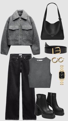 #outfitinspo #zaraoutfit #zara #fallaesthetic #winteraesthetic #winterfit #fallfit Outfit Ideas For Nyc, Zara Winter Outfit, Nyc Nightlife, Look Zara, Mode Zara, Zara Outfit, Love T, Fall Outfit Ideas