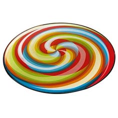 an image of a colorful plate on a white background