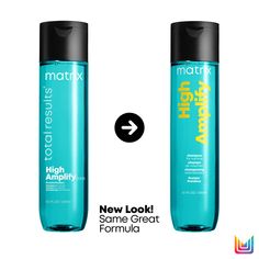 Matrix Total Results High Amplify Shampoo rescues fine, limp hair. The volumizing shampoo fortifies the structure of hair fibers, and delivers instant lift. Fine Flat Hair, Matrix Total Results, Condition Hair, Volume Shampoo, Matrix Biolage, Haircare Routine, Limp Hair, Grande Cosmetics, Volumizing Shampoo