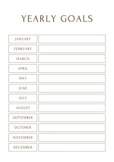 Yearly Goals Planner Printable plannerdecorat Yearly Tasks, Year Tracker, Plan 2025, Goals 2025, Life Goal Planner, Daily Schedules, Yearly Overview, Goal Planner Printable, Growth Motivation