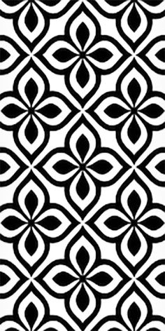 an abstract black and white pattern with wavy lines on the bottom, which are interlocked in circles