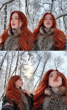 #girls #girl #девушки #icon #icons #instgirl Fake Fur, Bodyweight Workout Beginner, Ginger Hair, Bodyweight Workout, Body Weight, Redheads, Beautiful Images, Color Palette, Hair Care