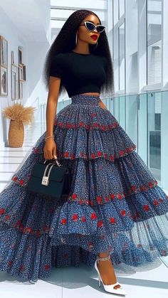 African Royalty Fashion, Shweshwe Skirts, Modern Xhosa Attire, Modern African Dresses, Shweshwe Wedding Dresses, Modern African Fashion, African Print Skirts, Chitenge Outfits, Celebrity Brides