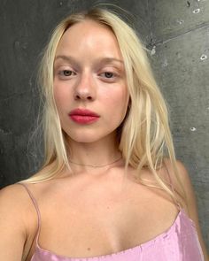 Glossier Generation G Lipsticks: Model wearing shade Crush Stretch Concealer, Cloud Paint, Blonde Babies, Bright Red Lipstick, Glossy Makeup, Natural Lip Colors, Skin Tint