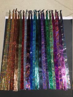 Glitter Hair Strands, Feather Hair Extensions, Hair Tinsel, Altered Art Projects, Fairy Hair, Thai Silk, Peinados Fáciles Para Cabello Corto, Glitter Hair, Hair Decorations