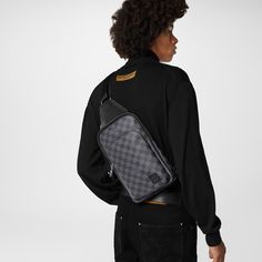 LOUIS VUITTON® - Avenue Slingbag Nm - Graphite Lv Sling Bag, Belt Bag Outfit, Crossbody Bag Outfit, Louis Vuitton Neverfull Damier, Louis Vuitton Paris, Louis Vuitton Crossbody Bag, Chanel Jumbo, Louis Vuitton Official Website, Luxury Belts