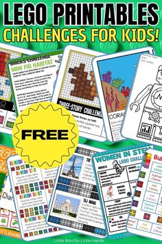 lego printables and activities for kids to do with the lego movie characters, including pictures