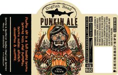 the label for punkin ale is shown