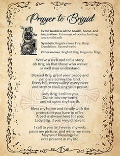 an old parchment paper with a poem written in the center and writing on it that says prayer