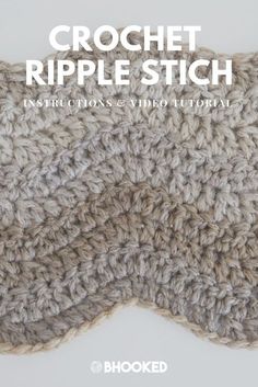 crochet ripple stitch instructions and video guide