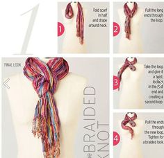 how to wear a scarf Bow Scarf, Scarf Knots, Look Plus Size