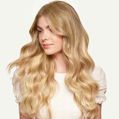 "🍃100% Virgin REMY HUMAN HAIR , TAPE IN EXTENSION 🌼 KINKYS Tape in Hair Extensions consist of 20 pieces a pack, a hair extension attached to a tape measuring 4cm in width and 0.8cm in length. 🌵 It made with \"MEDICAL TAPE\" which is safe and has excellent adhesion. 🍃 It is removable with a \"Tape remover\" and can be reused by attaching \"Replacement tape\" 🌼Available in 2 different 18\", 24\" lengths and more than 10 real life hair colors. 🌵 Color shows up slightly different based on hair or style. Each color swatch or photo shown can vary from screen to screen as well as production batch as components of the wigs are handmade. 🍃 After installation, you need to wait 48 hours before you wash your hair." Hair Extensions Straight, Light Blonde Highlights, Real Human Hair Extensions, Hair Tape, Tape In Extensions, Remy Hair Extensions, Golden Blonde, Tape In Hair Extensions, Light Blonde