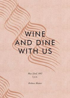 wine and dine with us