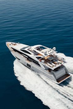 a large white boat in the middle of the ocean