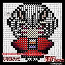 an anime character made out of circles and dots on a black background with the words semapa written in japanese