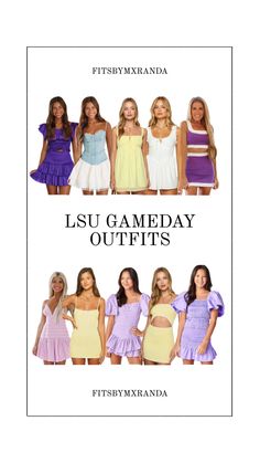 LSU Gameday Outfits | #outfitinspo #gameday #gamedayfit #gamedayoutfit #lsu Concert Fits, Country Concerts