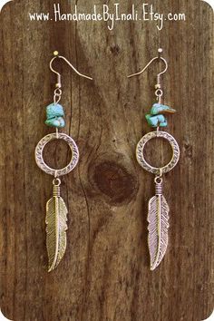 Trendy Diy Jewelry, Jewellery Diy, Trendy Diy, Trendy Jewerly, Boho Jewellery, Metal Bead, Bronze Earrings, Earrings Inspiration, Homemade Jewelry