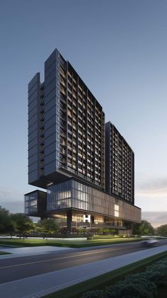 an artist's rendering of the new hilton hotel in atlanta, which will be built on top of a building