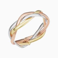 A thick gold braid gives this ring its soft, romantic feel. Eye catching in both design and shine, our Amore Braided Ring makes a statement by itself or stacked with other favorites. The Finer Points: 14k Solid Yellow Gold 5.3mm Width 1.7 Grams Solid Gold Crafted in Arezzo, Italy Karat Sizes, Everyday Jewelry Gold, Baby Gold Rings, Triple Band Ring, Gold Link Chain, Braided Ring, Gold Chains For Men, Domed Ring, Pink Ring