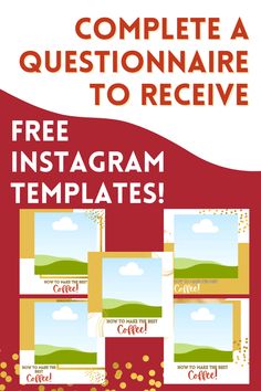 Complete This Questionnaire To Receive Your FREE Pinterest or Instagram Templates!