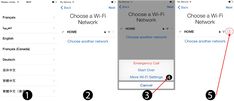 screenshot of the wifi network menu and how to change it into an iphone or ipad