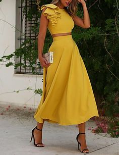 Vintage Cocktail Party, Elegant Vintage Dresses, Tea Length Prom Dress, Cocktail Dress Elegant, Maxi Skirt Crop Top, Cheap Cocktail Dresses, Cocktail Dresses Online, A Line Cocktail Dress, Backless Crop Top