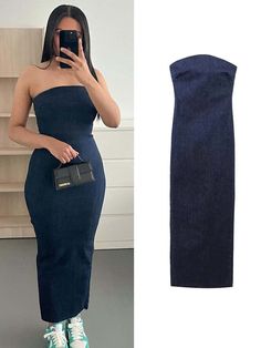 Off Shoulder Denim Dress Woman Blue Corset Long Dress Women Midi Bodycon Dresses For Women 2023 Elegant Party DressNote:This is Asian size which is smaller than the European/Russian size.Please choose strictly according to the size chart.1-2cm manual measurement tolerance is inevitableThe pictures are of the physical product. However, the actual color maybe different from which on the monitor[23y 8m 11d] Fitted Sleeveless Denim Dress For Night Out, Fitted Denim Blue Sleeveless Dress, Stretch Sleeveless Denim Blue Dress, Casual Fitted Denim Dress For Party, Sleeveless Stretch Denim Blue Dress, Sleeveless Denim Dress For Night Out, Stretch Denim Party Dress, Stretch Denim Blue Dress For Party, Stretch Denim Blue Sleeveless Dress