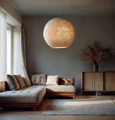 Dompel je interieur in een warme gloed met deze unieke hanglamp van merinowol.  De handgemaakte lamp, afkomstig uit een klein atelier in de bergen van Zuid-Spanje, combineert organische materialen met een sober design en creëert een intieme en sfeervolle ambiance. De lampenkap is gemaakt van zachte merinowol, afkomstig van Zuid-Europese schapen. De natuurlijke structuur van het vilt geeft de lamp een unieke uitstraling en zorgt voor een diffuse, sfeervolle verlichting. de lamp wordt geleverd inc Wabi Sabi Lighting, Wabi Sabi Lamp, Live Light, Ceiling Light Fixtures, Wabi Sabi, Ceiling Pendant Lights, Pendant Lights, Ceiling Lamp, Pendant Lighting