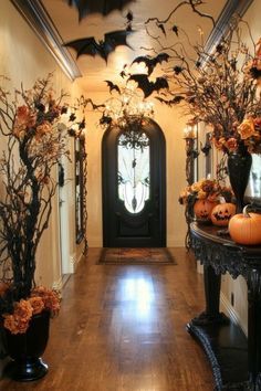 #BEAUTY, #RELATIONSHIPS #Fashion #Animals #Outfits #Winter Outfits #Animals Entry Halloween Decor, Halloween Foyer Decorating Ideas, Spooky Dooky, Moody Halloween, Halloween Home Decor Ideas, Halloween 80s, Halloween Tricks, Halloween Forum