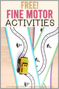 free fine motor activities for toddlers to play on the road and learn how to use them