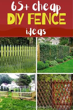 the best diy fence ideas for backyards and garden projects that are easy to do