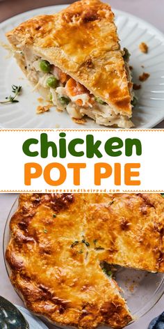 Out of comfort food ideas for dinner? Try this Chicken Pot Pie! This classic homemade chicken pot pie is a buttery, flaky, and tender pie crust filled with a creamy chicken and vegetable filling. Pin this easy weeknight dinner idea! Classic Chicken Pot Pie Recipe, Chicken Pot Pie Crust, Classic Chicken Pot Pie, Easy Chicken Pot Pie Recipe, Best Chicken Pot Pie, Baked Chicken Recipes Healthy, Chicken Pot Pie Filling, Homemade Chicken Pot Pie, Chicken Pot Pie Recipe