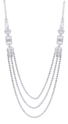 When you're adding a touch of sparkle, this 18K White Gold Baguette Brilliant Diamond Necklace features elegant 18K white gold along with baguette cut Diamonds for a refined, sophisticated lasting impression. Long Diamond Necklace, Usa Government, Lariat Necklaces, Baguette Diamond Necklace, White Diamond Necklace, Jewellery Design Sketches, Diamond Necklaces, Baguette Cut Diamond, Baguette Cut