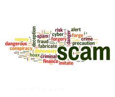 the word scam is written in many different languages