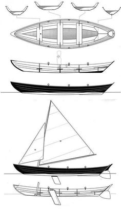 three different types of boats with sails