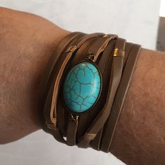 Nwot Faux Turquoise Resin Oval Bead Tan Faux Leather Wrap Bracelet. Such A Cool And Stylish Look. It Is Like A Tan Color. B-009 Turquoise Resin, Jewelry Turquoise, Leather Wrap Bracelet, Leather Wraps, Tan Color, Womens Jewelry Bracelets, Wrap Bracelet, Jewelry Bracelets, Faux Leather