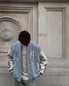 Varsity Jacket Outfit, Guys Clothing Styles, Mens Outfit Inspiration, Mens Fashion Streetwear, Cool Outfits For Men, Stylish Mens Outfits