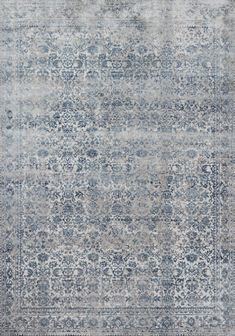 Muted tones and an elegant, overdyed pattern make the Loloi Rugs Patina - PJ-06 Area Rug truly a thing of beauty. Perfect for any interior area that boasts a relaxed sense of refinement, this luxurious accent piece is poised to make a statement. Even the most contemporary living spaces will benefit from this rug's multi-textural surface and vintage-inspired sense of style. This rug's premium blend of wool and polyester fibers will make your living spaces instantly more inviting. Should a spill or stain occur, immediately spot clean the area using water and a small amount of mild detergent. Made in Turkey. | Loloi Rugs Vintage / Overdyed Large Patina PJ-06 s in Sky/Stone size 9'6" X 13'0" | Acrylic/Synthetic Area Rug Stone Rug, Gold Floor Lamp, Rug Guide, Pebble Stone, Lulu And Georgia, Loloi Rugs, Diy Carpet, Rug Direct, Transitional Rugs