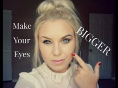 Make Eyes Bigger, Eyes Bigger, Eyes Look Bigger, Smink Inspiration, Makijaż Smokey Eye, Penteado Cabelo Curto, Eye Makeup Tips, Makeup Tricks, Body Makeup