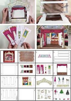 instructions to make a doll house with furniture and accessories