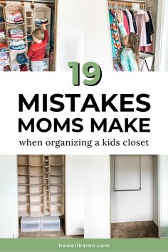 the top ten closets for moms to use in their child's closet