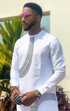 White Native For Men Nigerian, White Senator Styles For Men, African Suits, Senator Wears, Native Wears