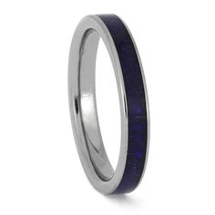 Narrow Lapis Lazuli Wedding Band Flat Ring, Engraved Wedding Rings, Mokume Gane, Unique Wedding Bands, Band Jewelry, Womens Wedding Bands, Stylish Jewelry, Your Special, Engraved Rings