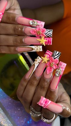 Fye Nails, Girly Acrylic, Nails Inspired, Baddie Nails