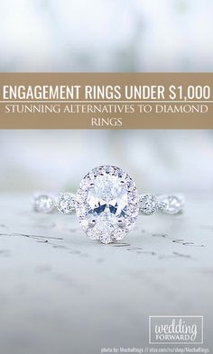 the engagement rings under $ 1, 000 are stunning alternatives to diamond ring sizes