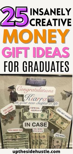 25 Insanely Creative Money Gift Ideas For All Ages Cute Graduation Money Gift Ideas, Creative Graduation Money Gift Ideas, Money Ideas For Graduation