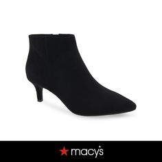 in stock Mid Heel, Black Booties, Faux Suede, Pick Up, In Store, Buy Online, Faux Leather, Heels, Free Shipping