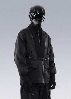 Techwear 4.0 Upgraded Version Kimono - WHYWORKS® - X Techwear Girl, Black Techwear, Cyberpunk Outfit, Techwear Jacket, Tech Wear Fashion, Goth Clothes, Techwear Outfits, Reflective Jacket, Winter Fit